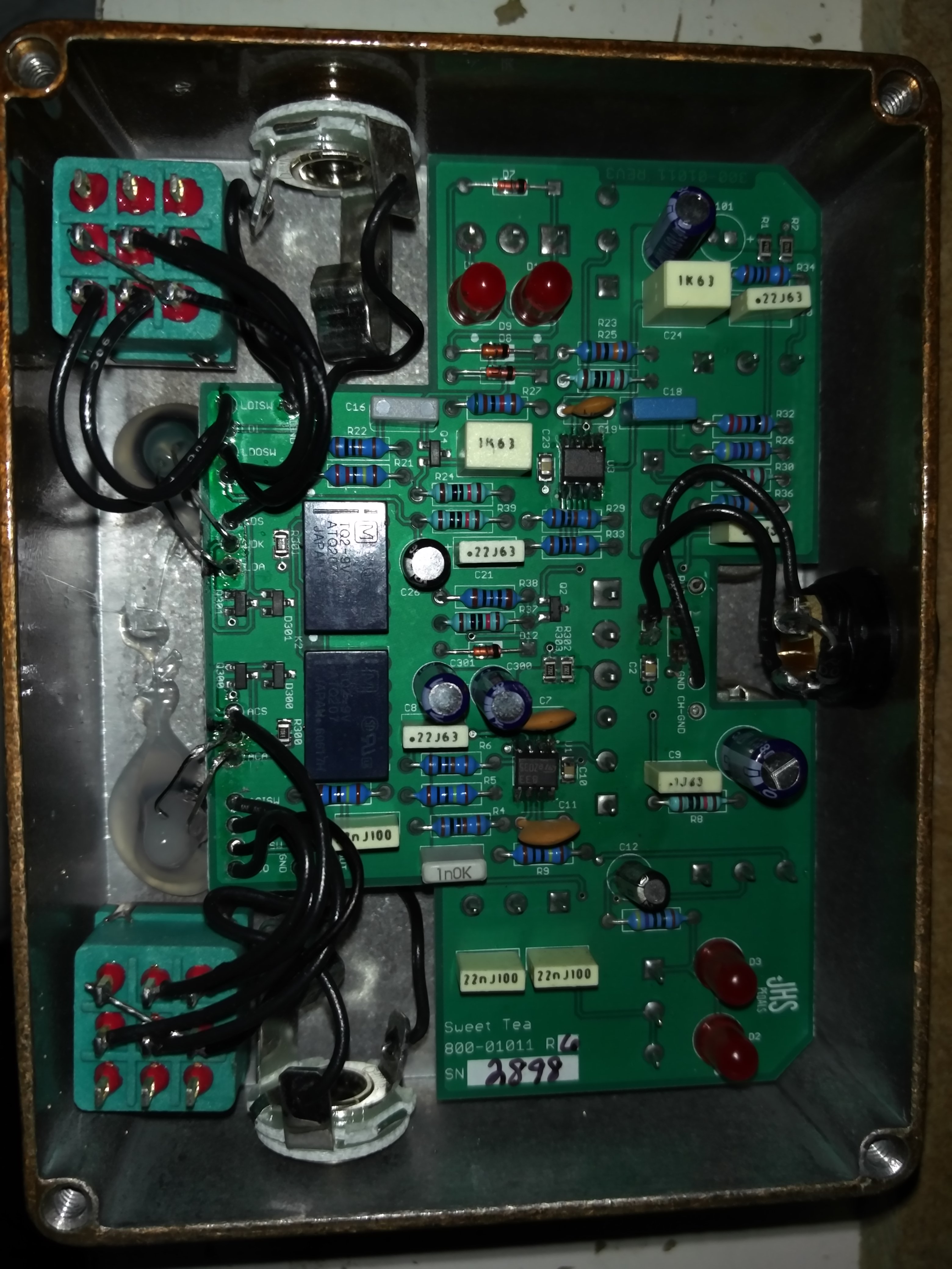 JHS pedal repair - Sweet Tea V2 - Keld Ampworks Guitar Amplifier