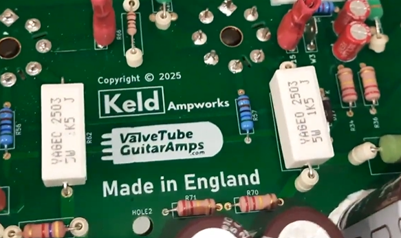 Uprated screen grids in the JCM2000 upgrade PCB